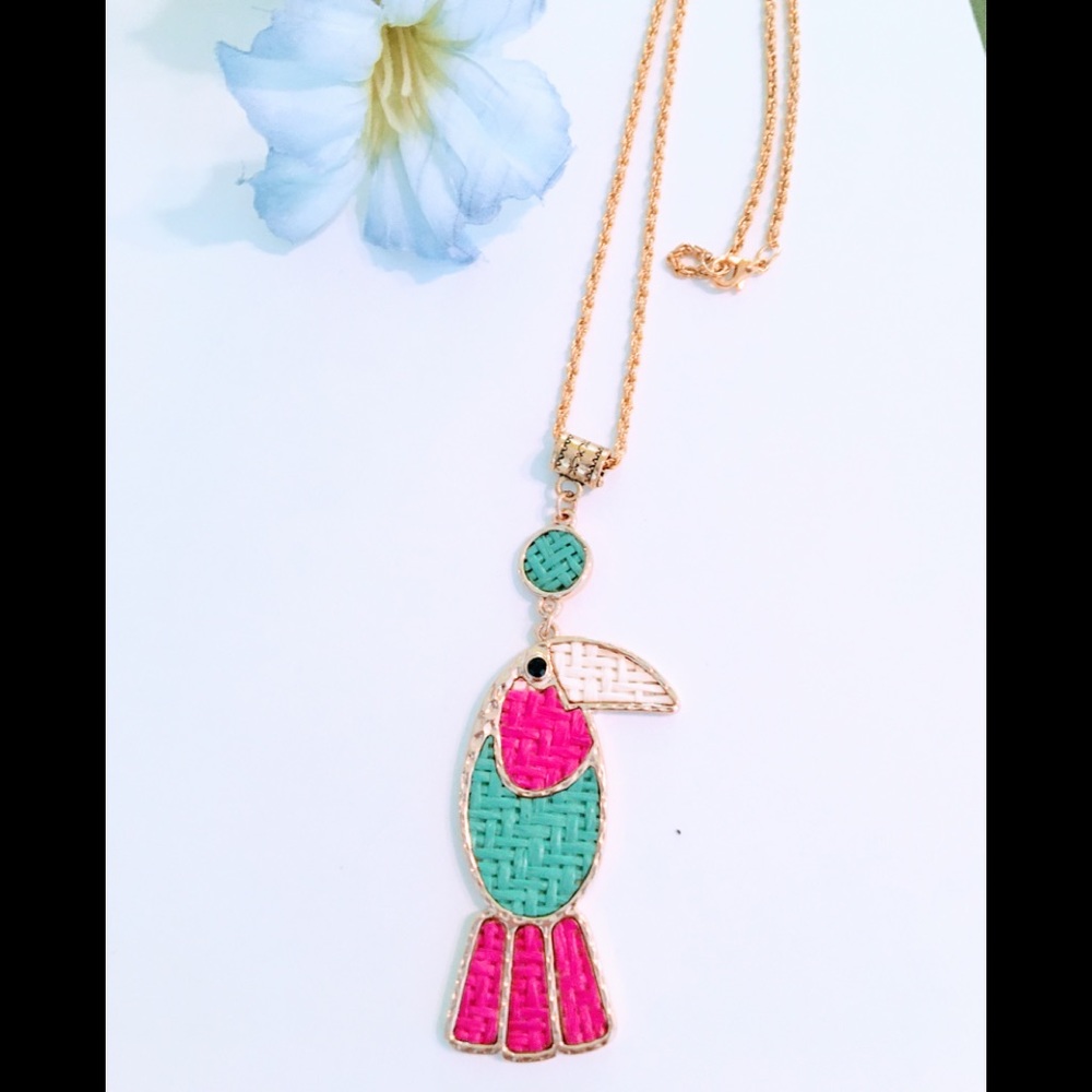 Colorful Bird pendant Necklace